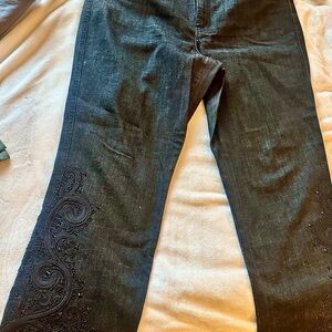 Ralph Lauren Black Label Elegant Black Jeans